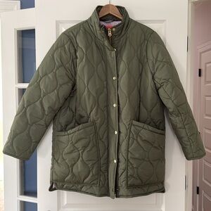 J. Crew Olive Quilted Jacket
